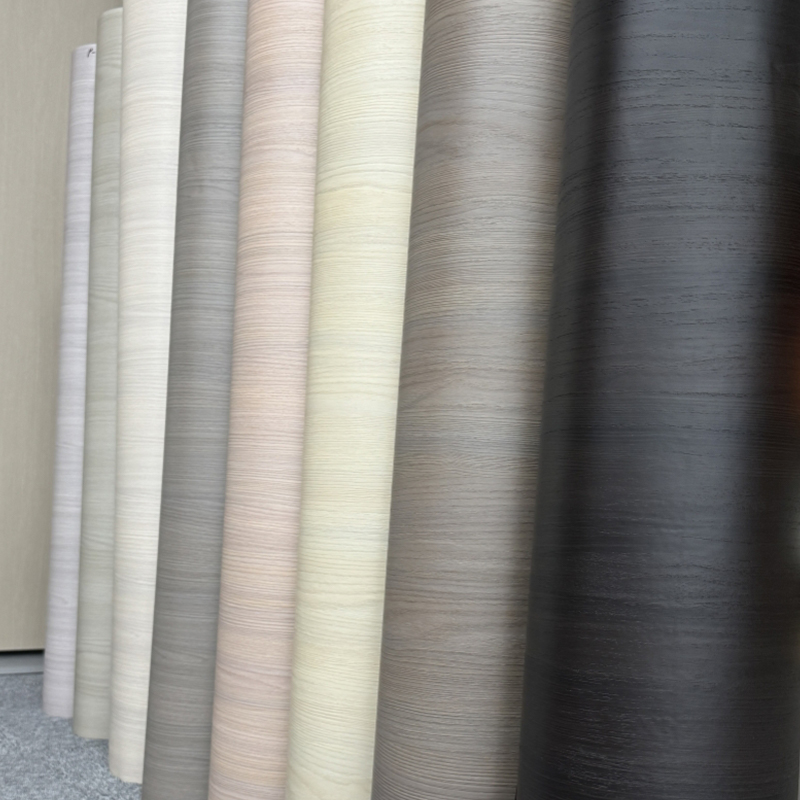 Película decorativa de PVC anti-Stratch PVC de grano de madera