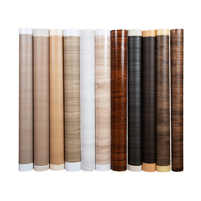 Película decorativa de PVC de grano de madera