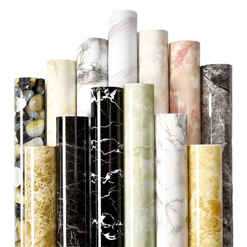 Marble Series PVC Wall Stickers with Marble Pattern